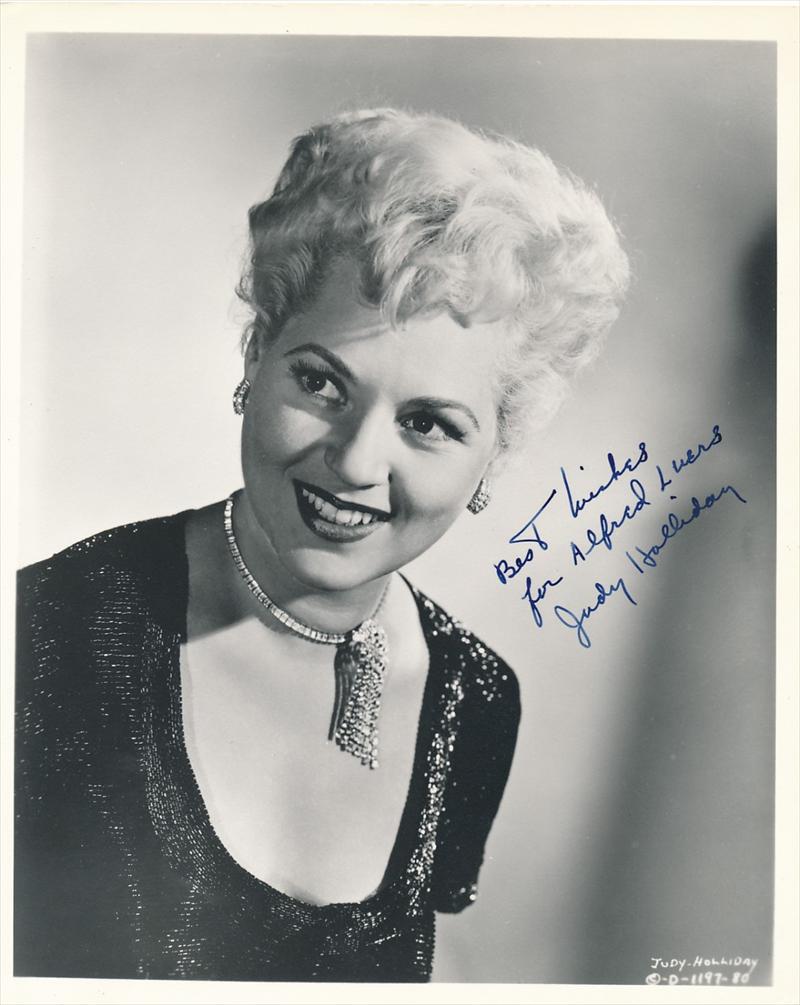 Todd Mueller Autographs Judy Holliday Vintage Matte Finish Photograph Signed