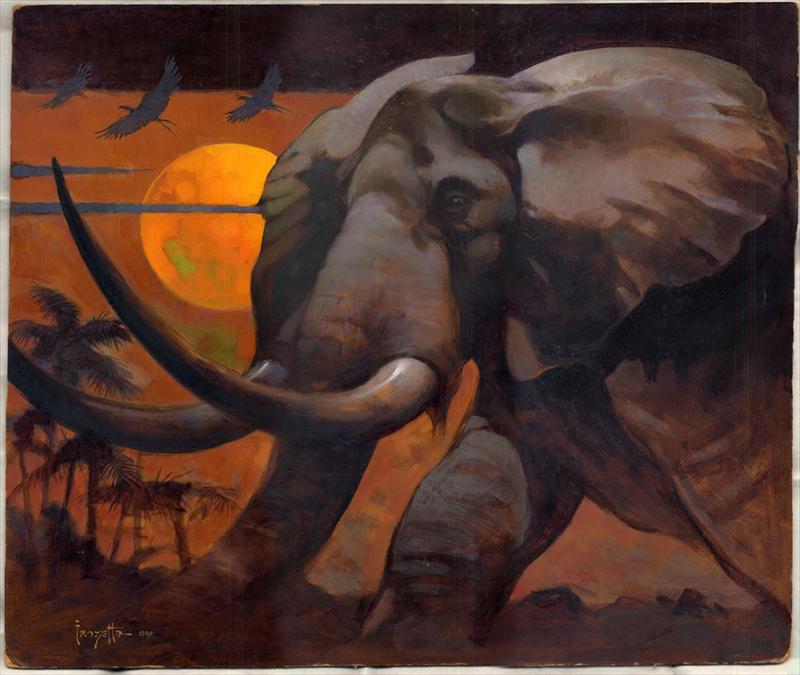 Number 1 Cochran >> RussCochranauction.auctionanything.com: Frazetta - AÅ“ Original Painting 1972 "The African ... Number 1 Cochran >> RussCochranauction.auctionanything.com: Frazetta - AÅ“ Original Painting 1972 "The African ...