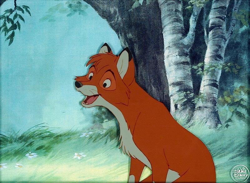 auction.howardlowery.com: Disney THE FOX AND THE HOUND Animation Cel